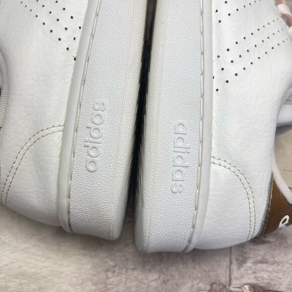 Adidas Advantage F36223 Women's White / Gold Casual Sneakers Shoes 8.5 M - Picture 10 of 12